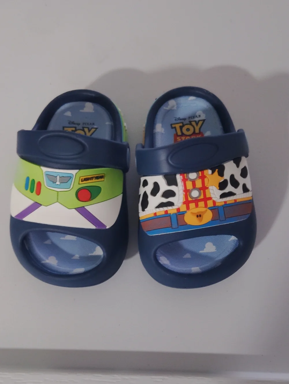 Disney Navy Toy Story Buzz & Woody Slip-On Sandals